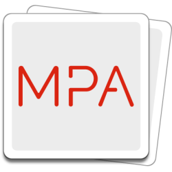 Autocollant carré arrondi