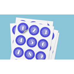 Stickers numérotés
