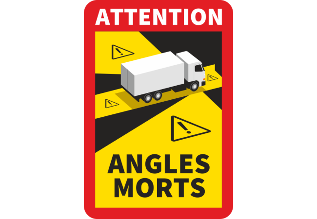 Autocollant Angles Morts Camion