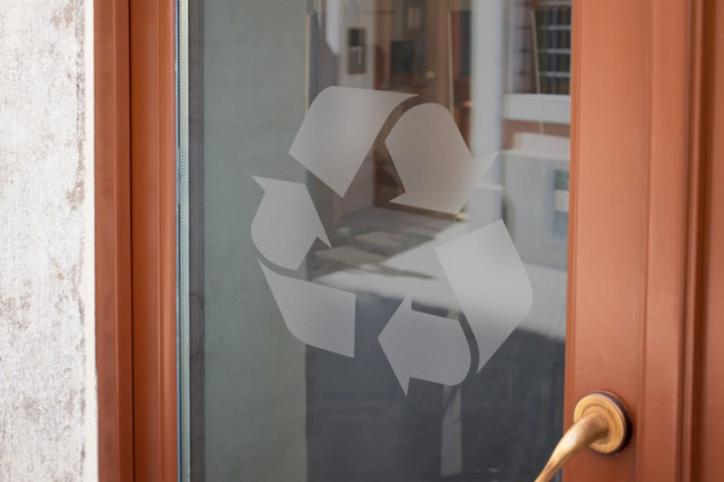 Sticker Logo Recyclage Dépoli