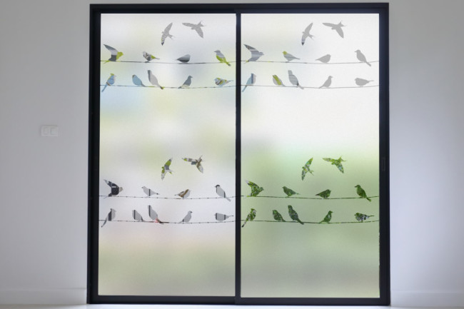 Sticker Oiseaux sur file Depoli