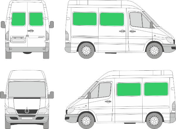 Mercedes Benz Sprinter L1H2 (2000-2005)