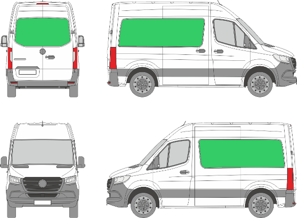 Mercedes Benz Sprinter L1H2 (2018-2021)