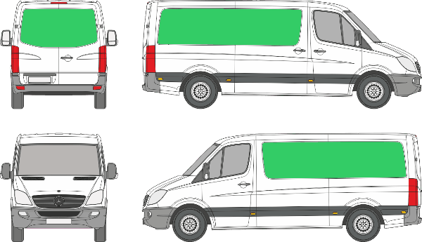 Mercedes Benz Sprinter L2H1 (2006-2017)