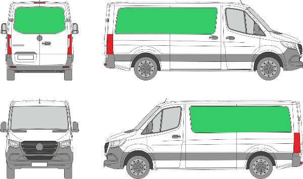 Mercedes Benz Sprinter L2H1 (2018-2026)